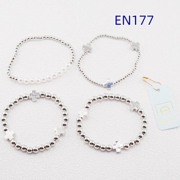 Enewton White Gold Cross Bracelet Set - Picture 5 of 6